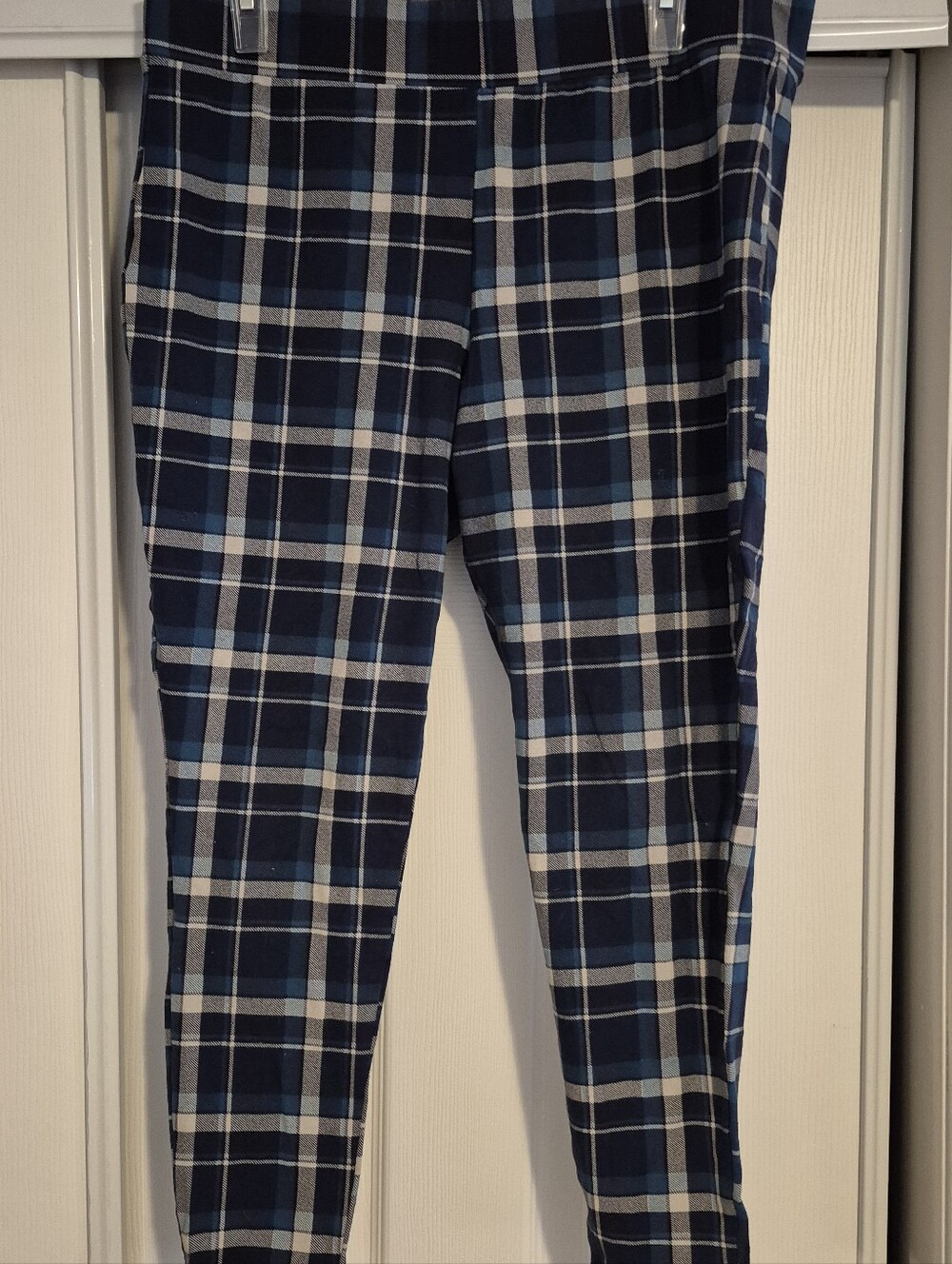 Blue Plaid Torrid Leggings Size 2